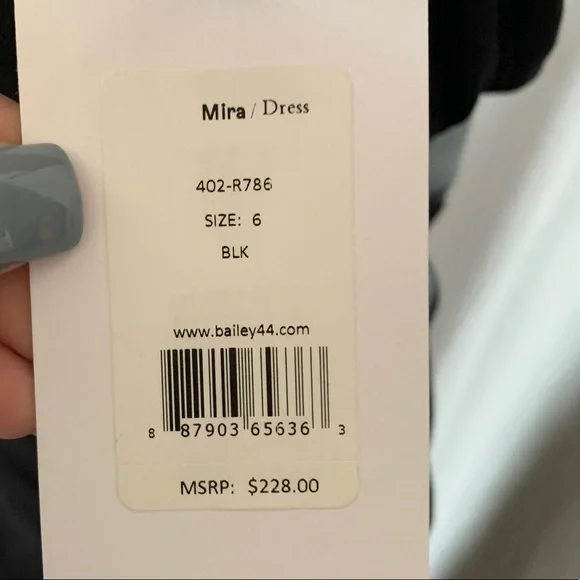 BAILEY 44 Black Mira Dress - Picture 4 of 4